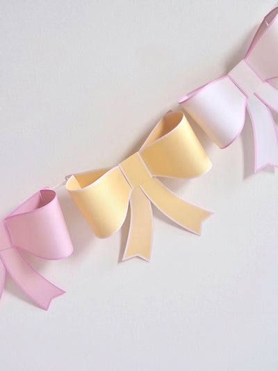 3D Paper Bow Garland - The Cross Decor & Design