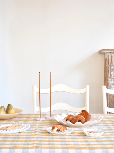Fleur Long Stem Candle Holder - The Cross Decor & Design