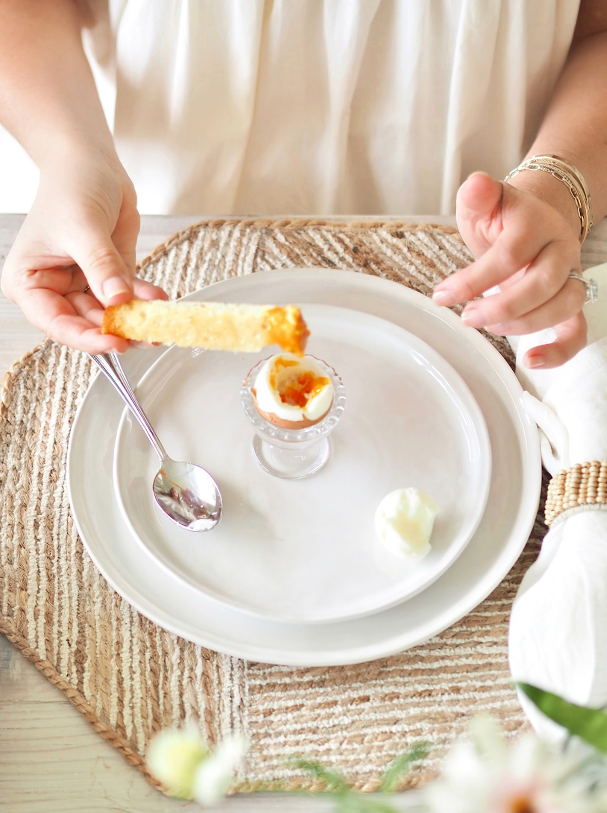 Dotted Edge Egg Cup - The Cross Decor & Design