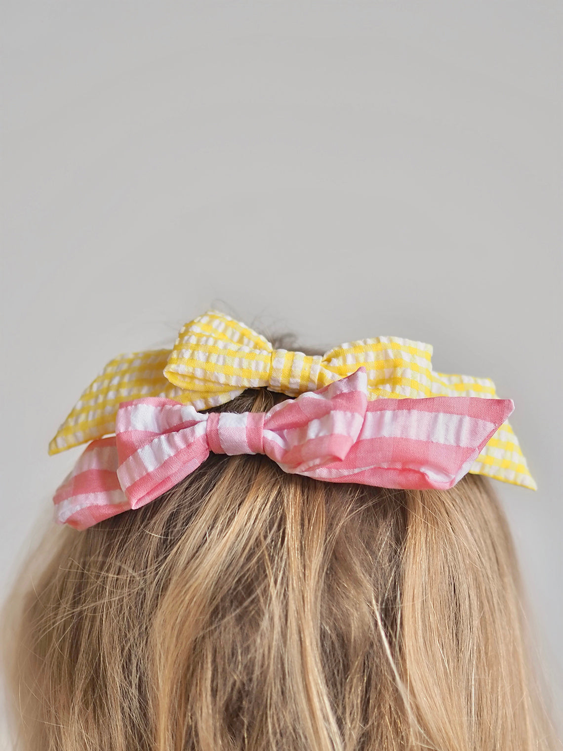 Gingham Hair Bows - The Cross Decor & Design