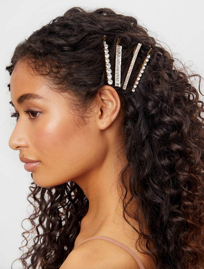 Variety Rhinestone Bobby Pin 4pc Set - The Cross Decor & Design