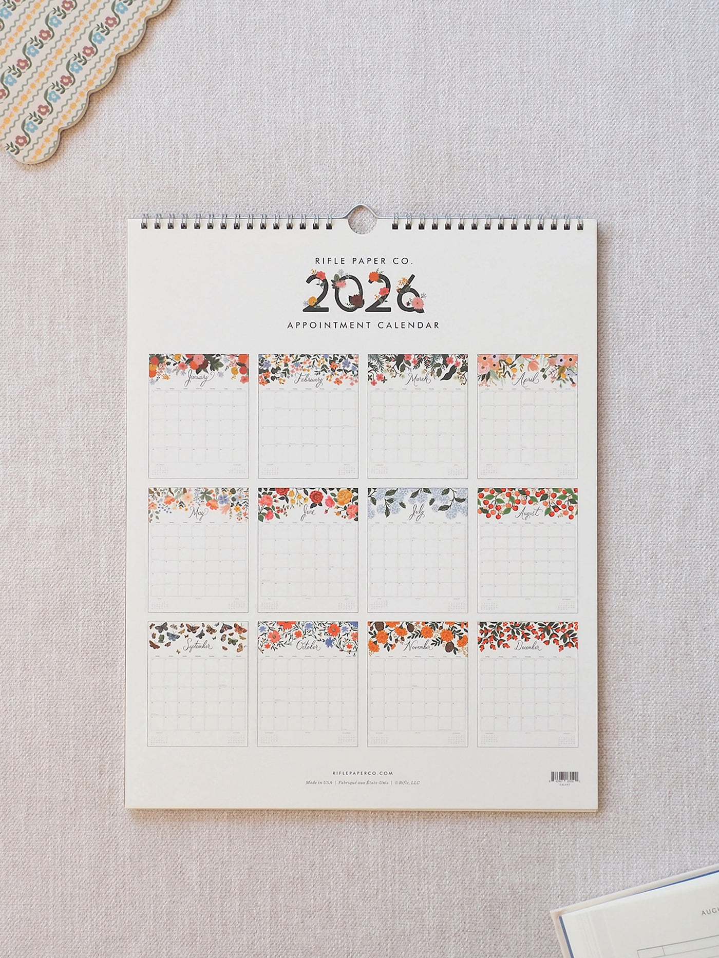 2026 Dahlia Appointment Calendar - The Cross Decor & Design