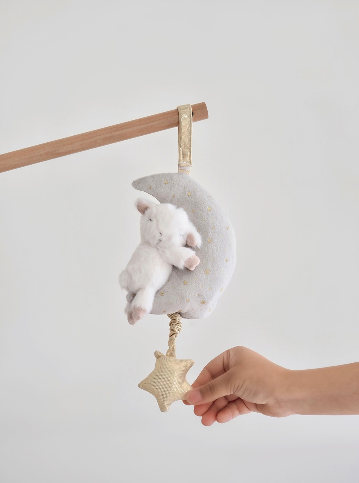 Little Lamb & Moon Musical Mobile