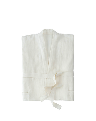 Ivory Linen Robe - The Cross Decor & Design