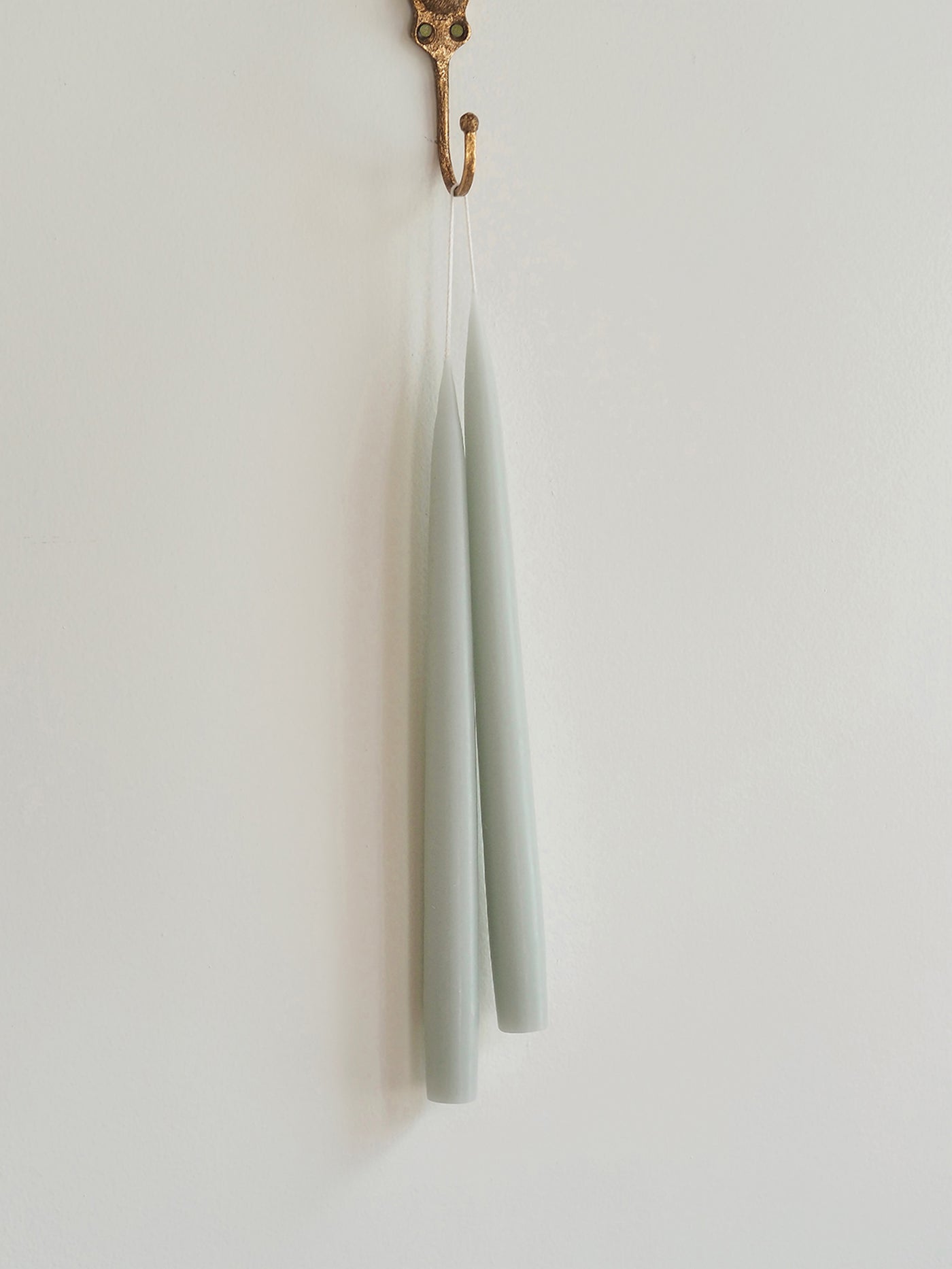 Twilight Pastel Teal Taper Candle Set 12"