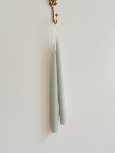Twilight Pastel Teal Taper Candle Set 12"