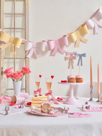 3D Paper Bow Garland - The Cross Decor & Design