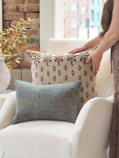 Kuma Indigo Pillow | 24x24