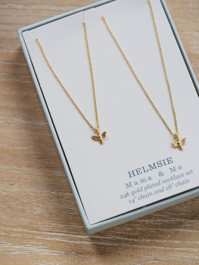 Mama & Me Bees Necklace Set
