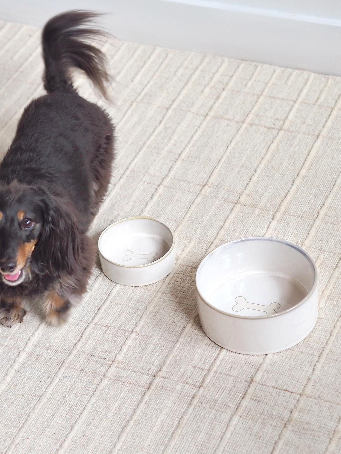 Bonely White Pet Bowls - The Cross Decor & Design