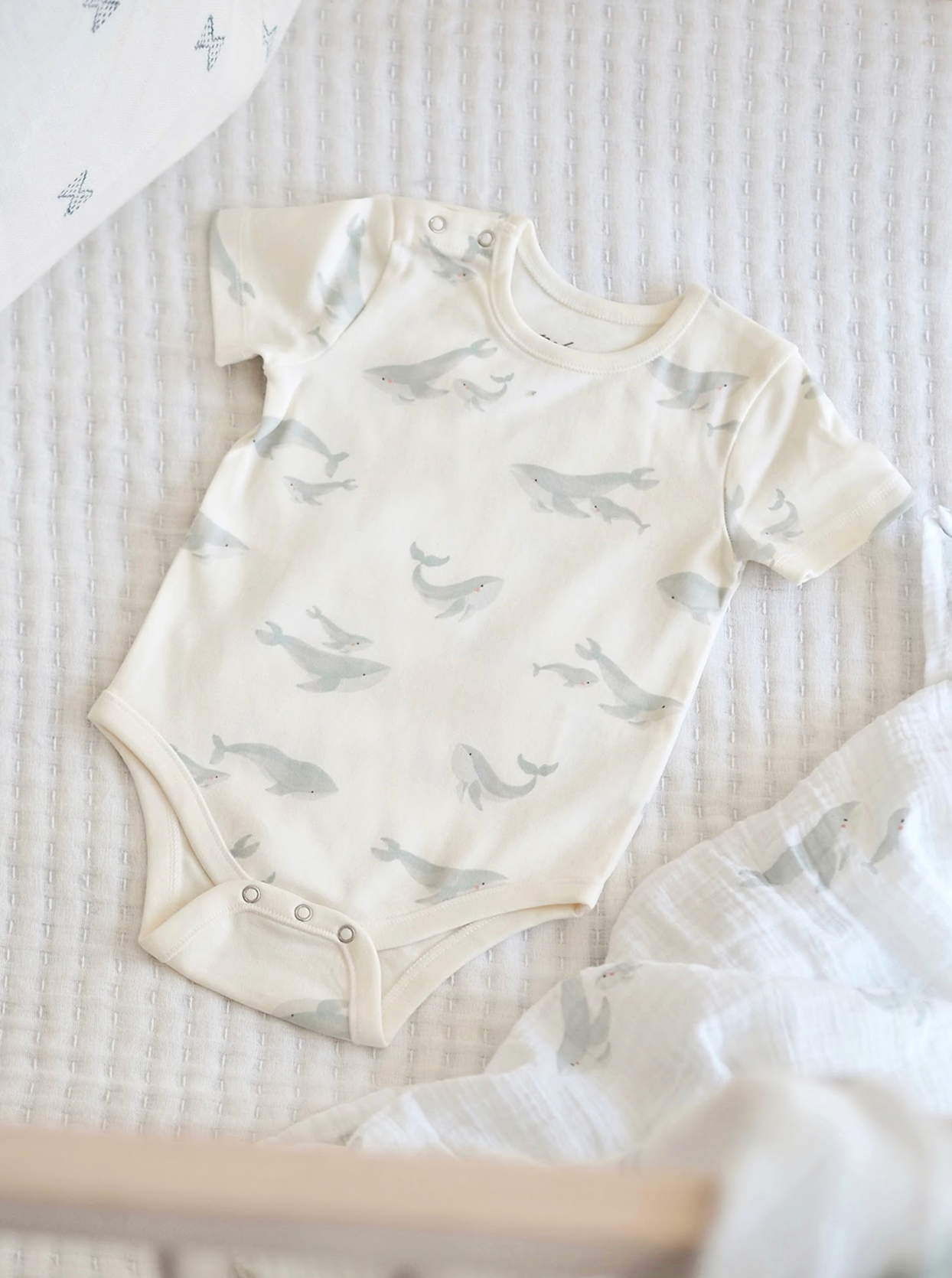 Follow Me Whales Short Sleeve One-Piece - The Cross Decor & Design