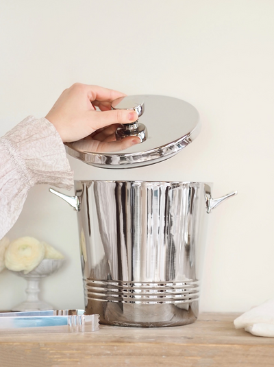 Ice Bucket w/ Tongs - The Cross Decor & Design