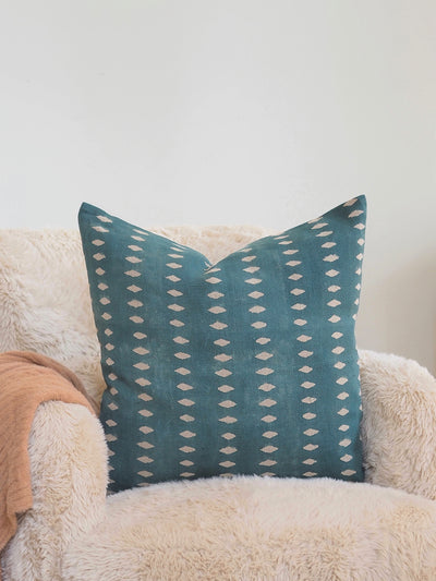 Villa Teal Pillow | 24x24