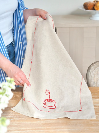 Latte Art Tea Towel - The Cross Decor & Design