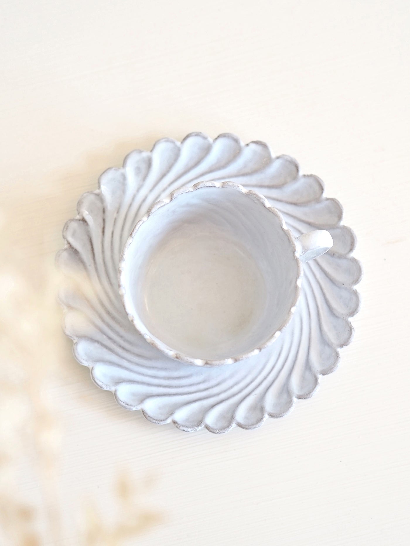 Astier De Villate | Peggy Tea Cup & Saucer - The Cross Decor & Design