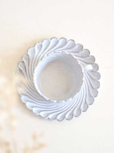 Astier De Villate | Peggy Tea Cup & Saucer - The Cross Decor & Design