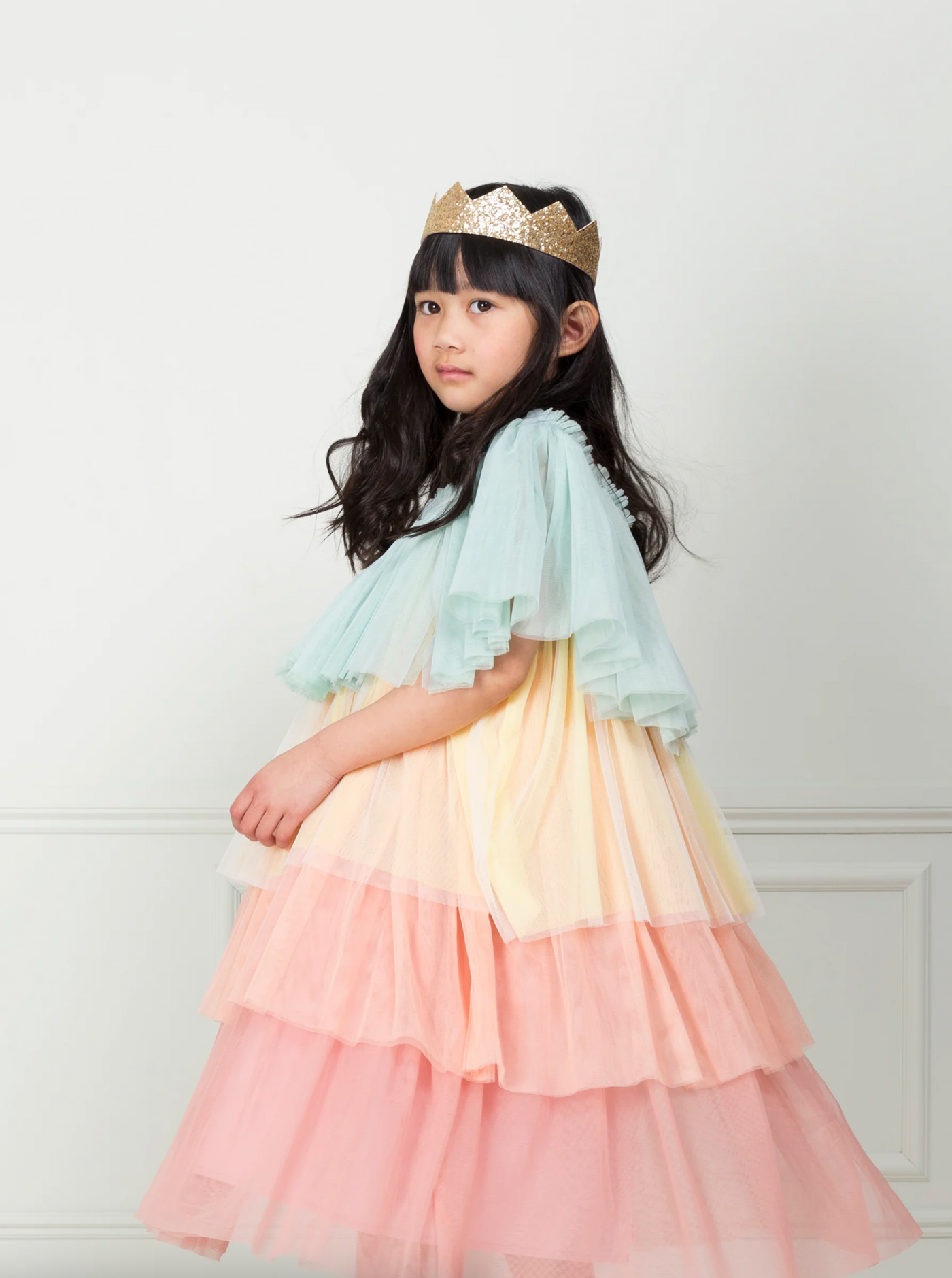 Rainbow Ruffle Princess Dress Up 3-4 Years