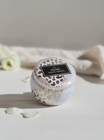 Santal Vanille Mini Tin Candle - The Cross Decor & Design