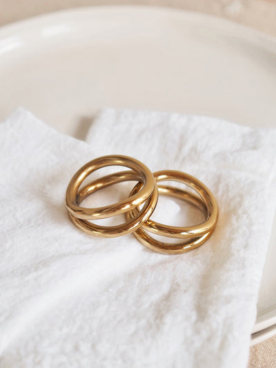 Gold Loop Napkin Ring - The Cross Decor & Design