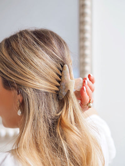 Pastel Moon Claw Clip
