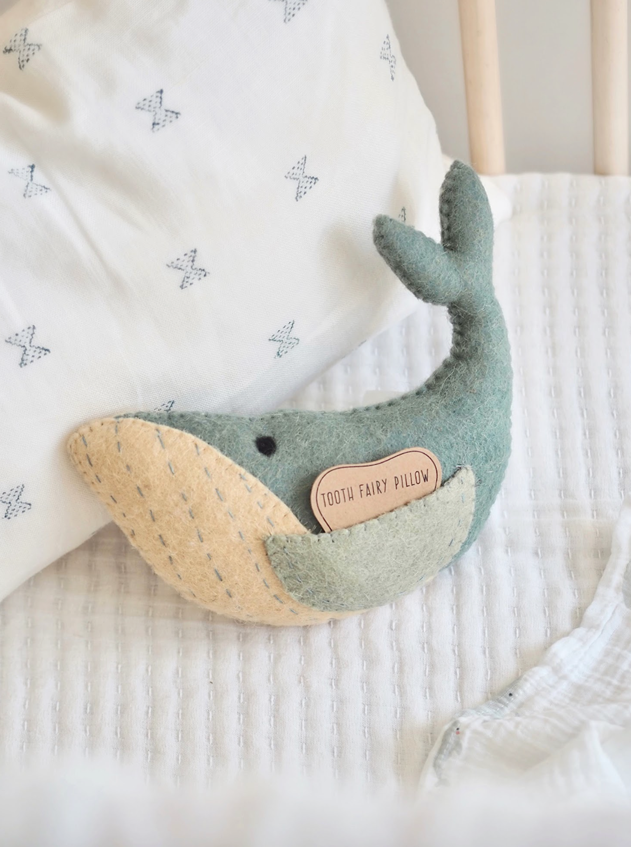 Whale Tooth Fairy Pillow