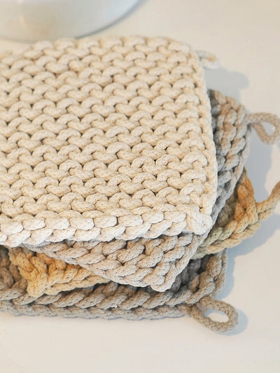 Crocheted Pot Holder - The Cross Decor & Design