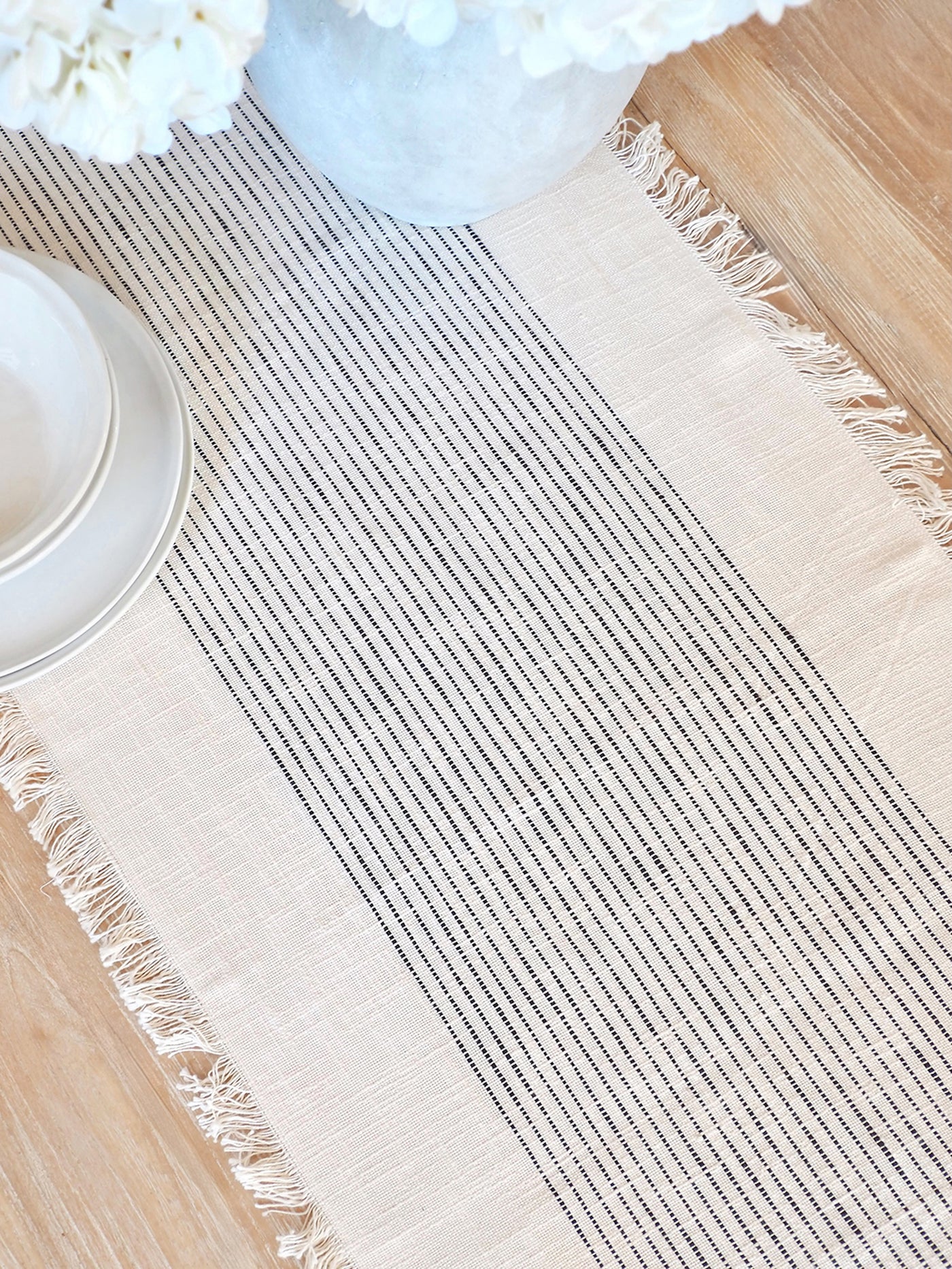Mara Ivory Table Runner - The Cross Decor & Design