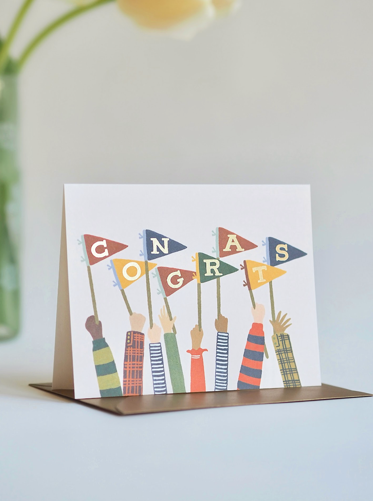 Congrats Pennants Card - The Cross Decor & Design