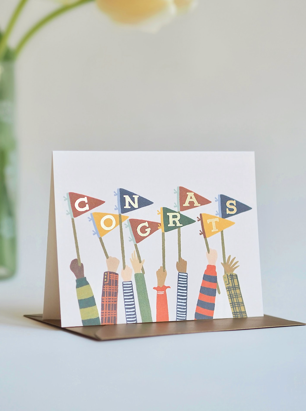 Congrats Pennants Card