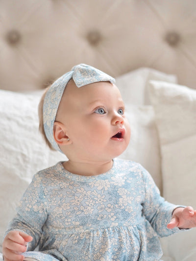 Blue Meadow Floral Dress & Bloomer