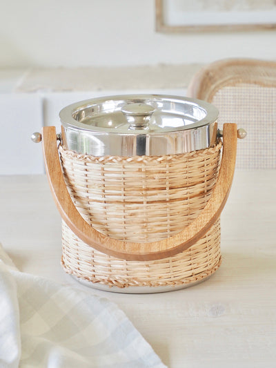 Arbor Rattan Ice Bucket - The Cross Decor & Design