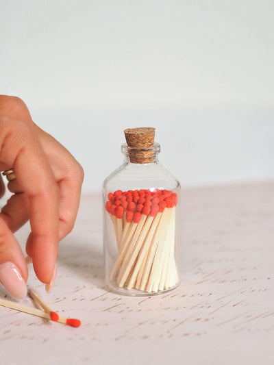 Apothecary Red Match Bottle