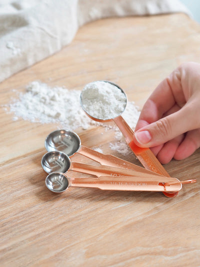 Copper Measuring Spoons Set - The Cross Decor & Design