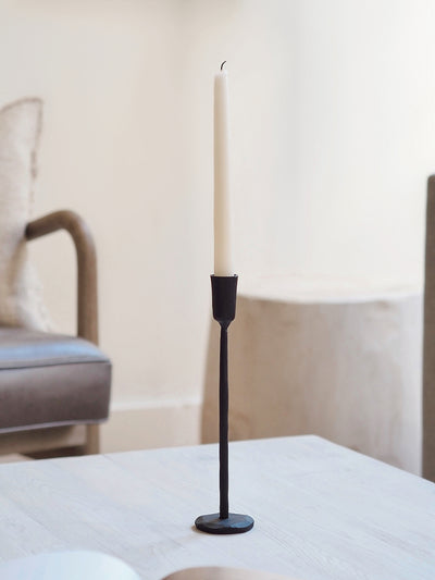 Luna Black Forged Taper Holder - The Cross Decor & Design