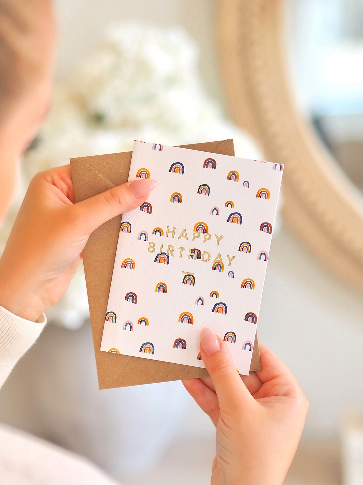 Rainbows Happy Birthday Card - The Cross Decor & Design