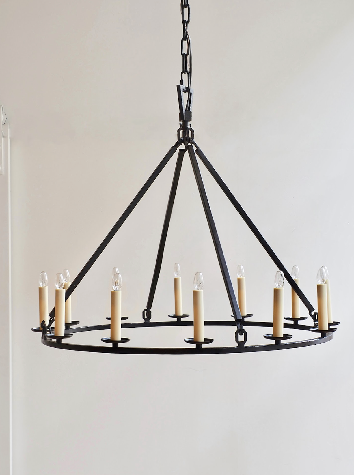 Darlana Aged Iron Chandelier - The Cross Decor & Design