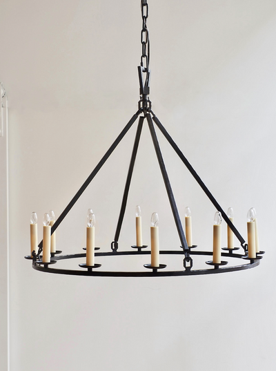Darlana Aged Iron Chandelier - The Cross Decor & Design