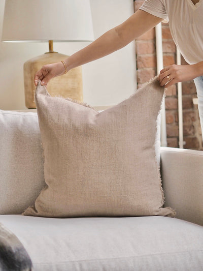 Lina Almond Pillow | 24x24 - The Cross Decor & Design