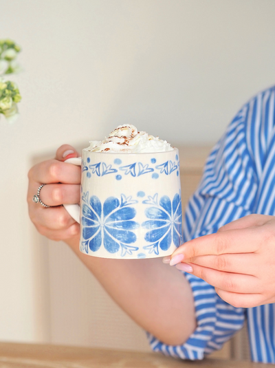 Mosaic Blue Mug, 2 - The Cross Decor & Design