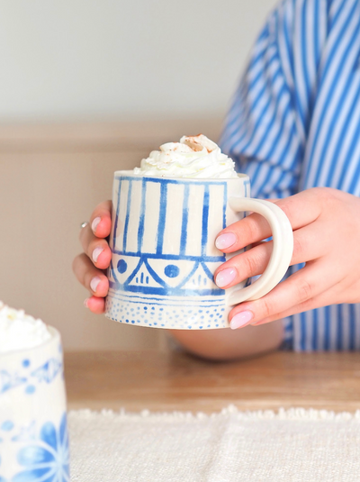 Mosaic Blue Mug, 3 - The Cross Decor & Design