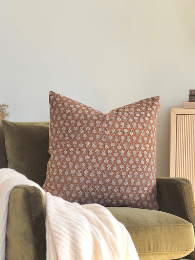 Tulsi Saffron Pillow | 22x22