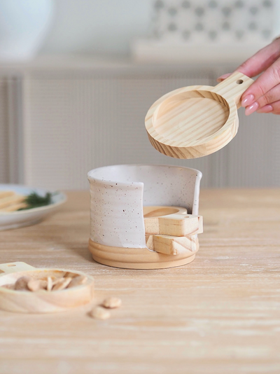 Noa Tapas Plates and Holder - The Cross Decor & Design