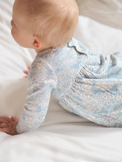 Blue Meadow Floral Dress & Bloomer