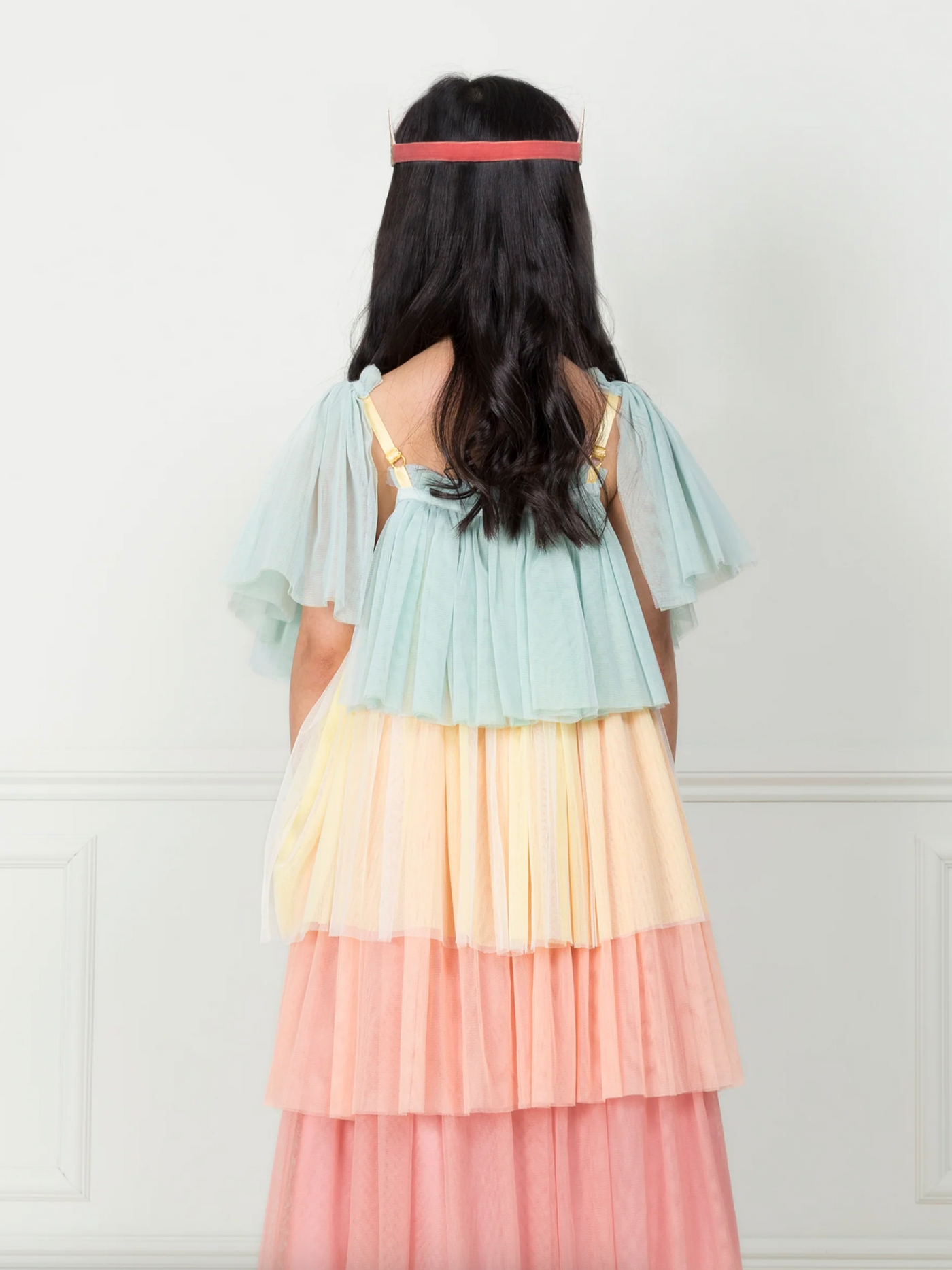 Rainbow Ruffle Princess Dress Up 3-4 Years
