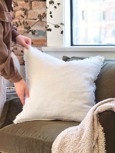 Lina Ivory Pillow | 20x20
