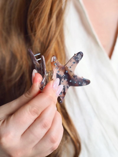 Brunette Seaside Claw Clips - The Cross Decor & Design