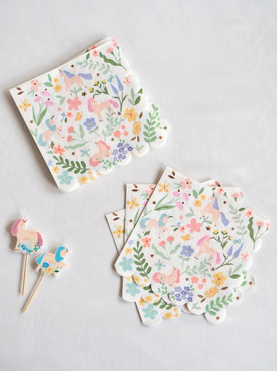 Meadow Unicorns Napkins - The Cross Decor & Design