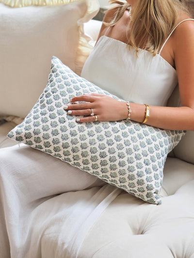 Bailey Azur Pillow | 14x20 - The Cross Decor & Design