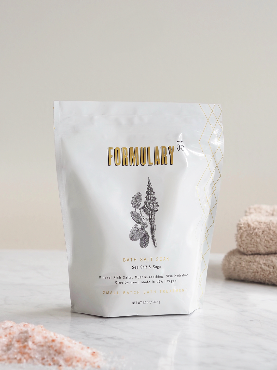 Sea Salt & Sage Bath Salt Soak - The Cross Decor & Design