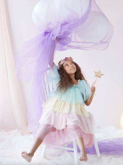 Rainbow Ruffle Princess Dress Up 3-4 Years